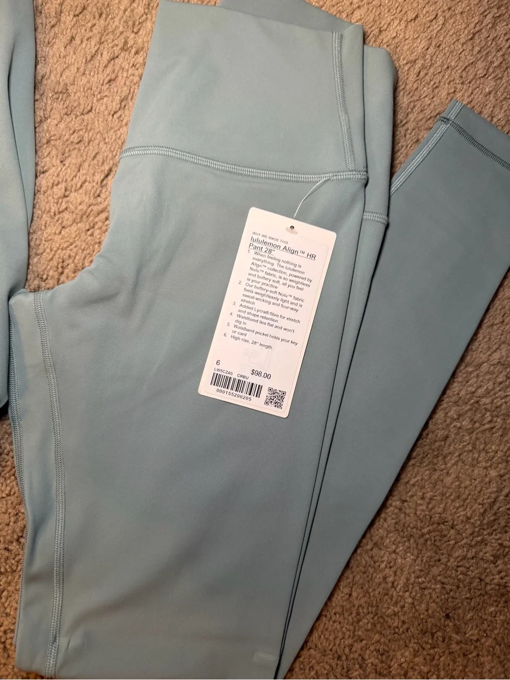 lululemon athletica Crater Blue Full-Zip Jacket and Leggings Set - Picture 2 of 4